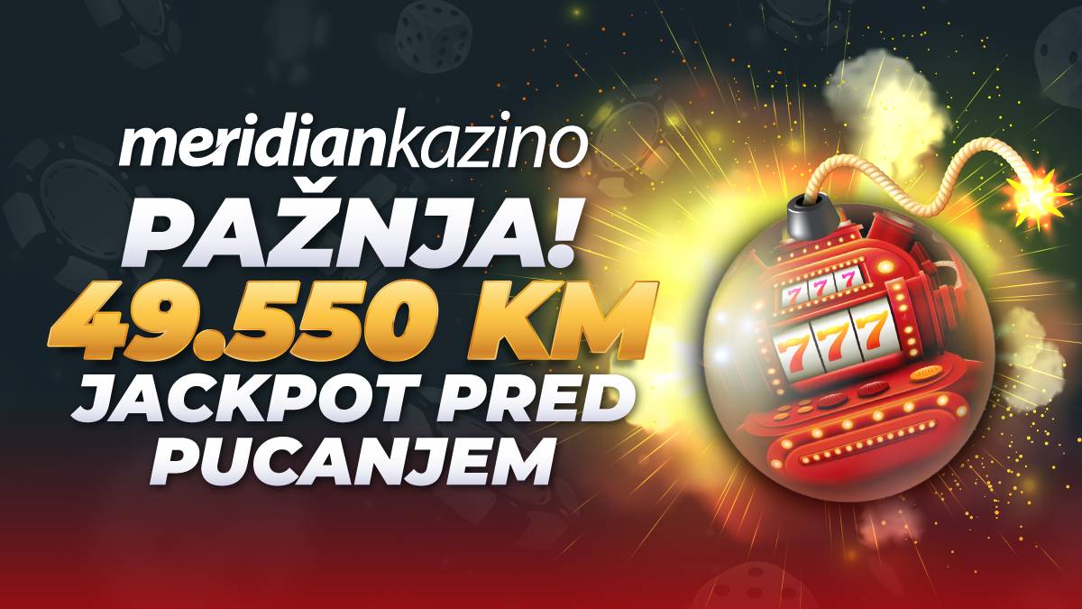 MERIDIAN KAZINO: Jackpot pred pucanjem, nadohvat ruke 50.000 KM