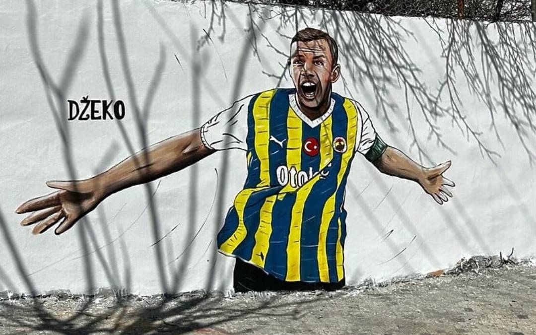 Džeko dobio mural u gradu s najvećom kurdskom zajednicom u Turskoj