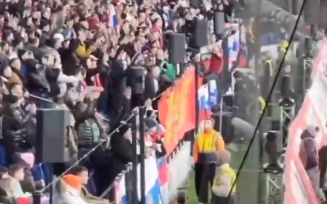 VIDEO Srbi i Rusi na stadionu zajedno pjevali pjesmu iz 2. svjetskog rata