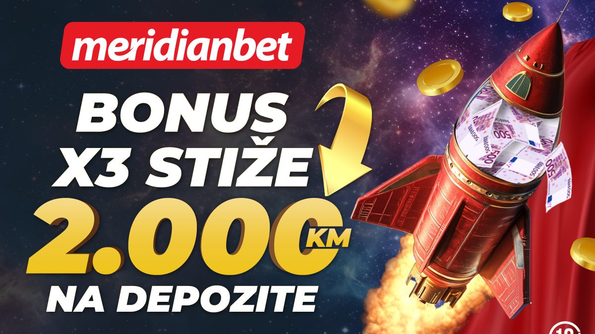 MERIDIAN UBRZANJE: Čeka te 2.000 KM bonusa dobrodošlice