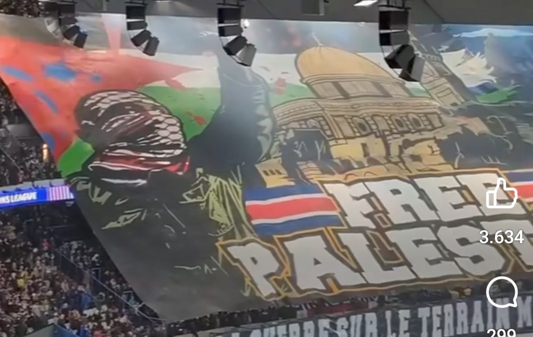 Palestinci im ovo neće zaboraviti: Pogledajte šta su večeras uradili navijači PSG-a (VIDEO)