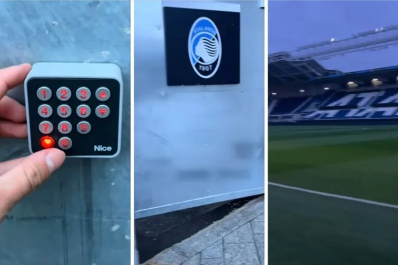 Internet bruji zbog bizarne scene: Navijač provalio na stadion Atalante i sve snimio