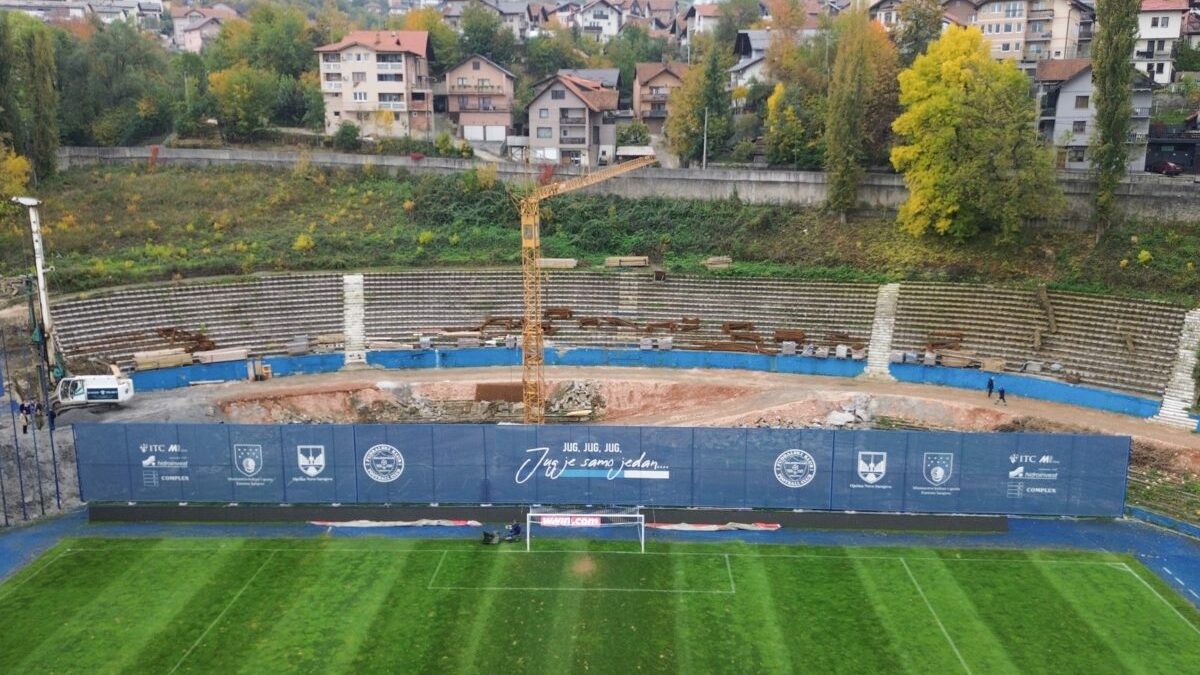 Još 1.000.000 KM za južnu tribinu Grbavice, poznat datum završetka radova!