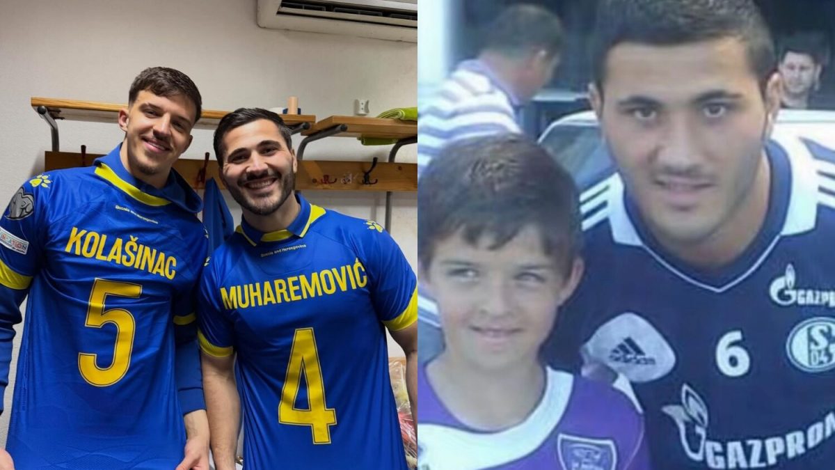 Sadašnji miljenik bh. navijača objavio fotografiju sa Kolašincem: Nekad sam te ganjao, a danas slavimo plasman na SP!